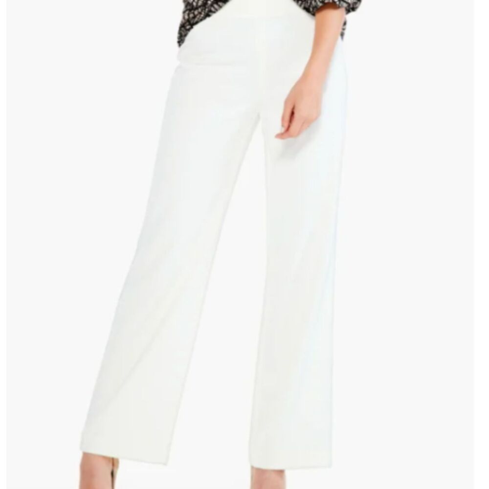 Nic+Zoe Pull-On Cream Wide Leg Pants Size 18